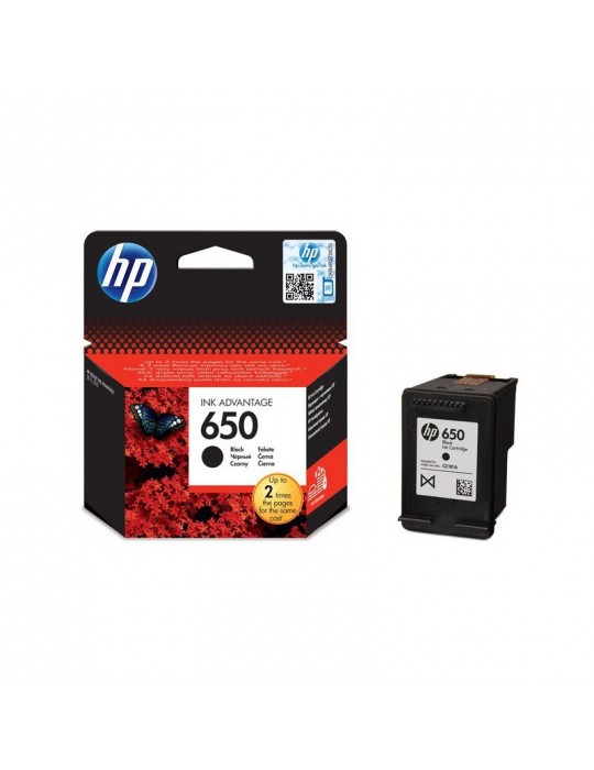 Cartouche d'Encre Originale HP 650 - Noir