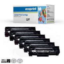 Pack Toner ECOPRINT HP 12A (Q2612A)  de 4 Couluers - Monochrome