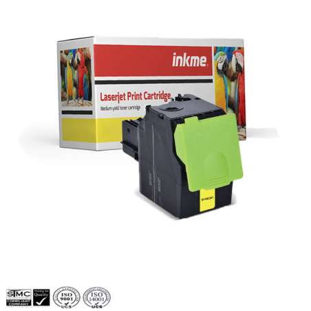 Toner LEXMARK générique (70C80Y0) - Jaune