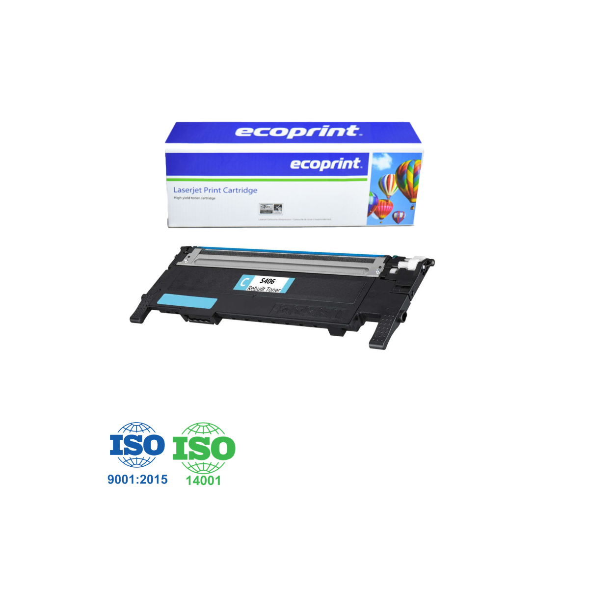Toner Samsung CLT-C406S / ST984A - Cyan