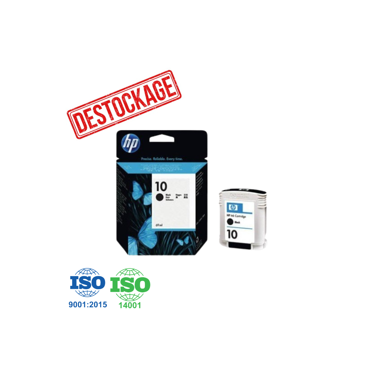 Cartouche d'encre Compatible HP 10 (C4844A) - Noir