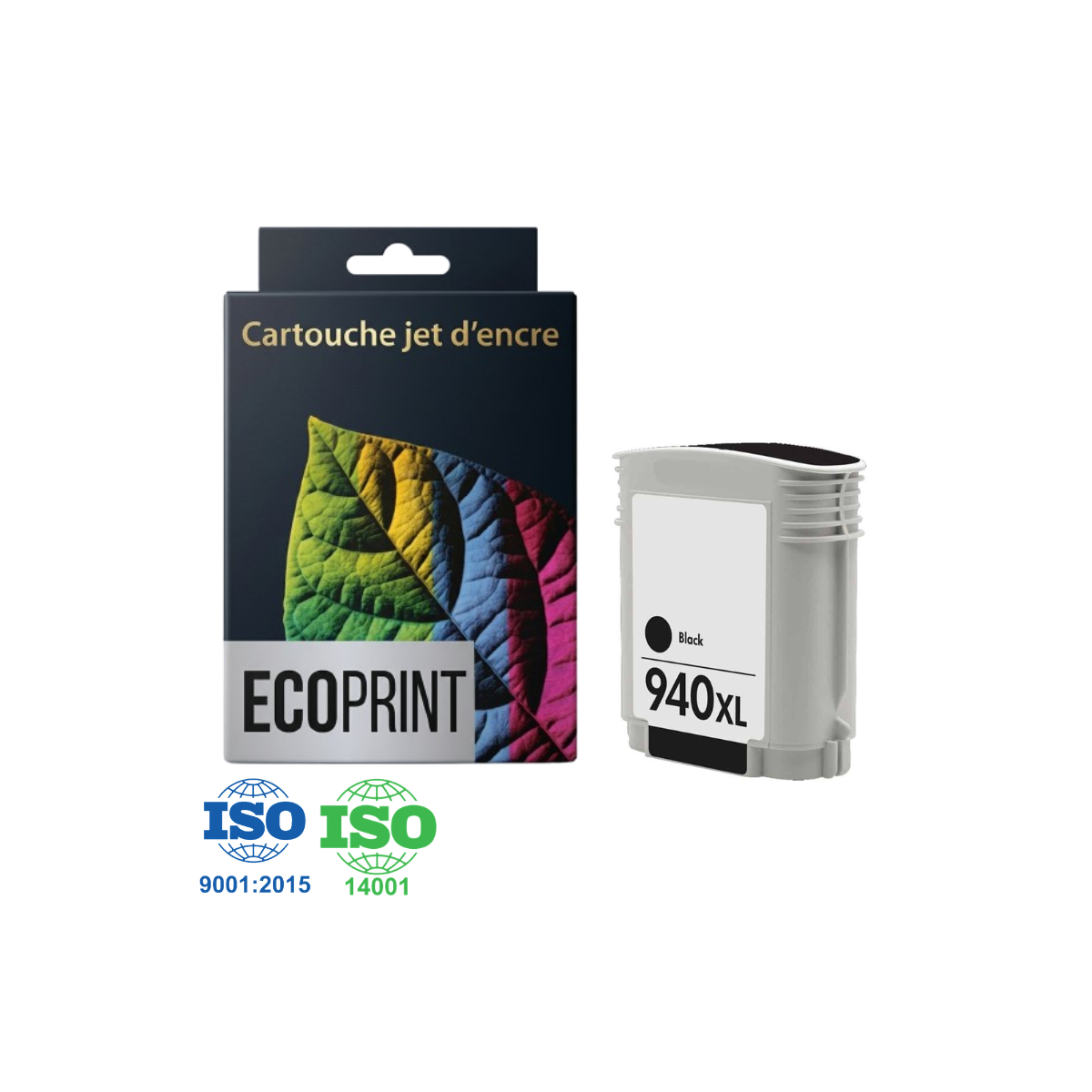 Cartouche d'encre HP 940XL Adaptable - Noir